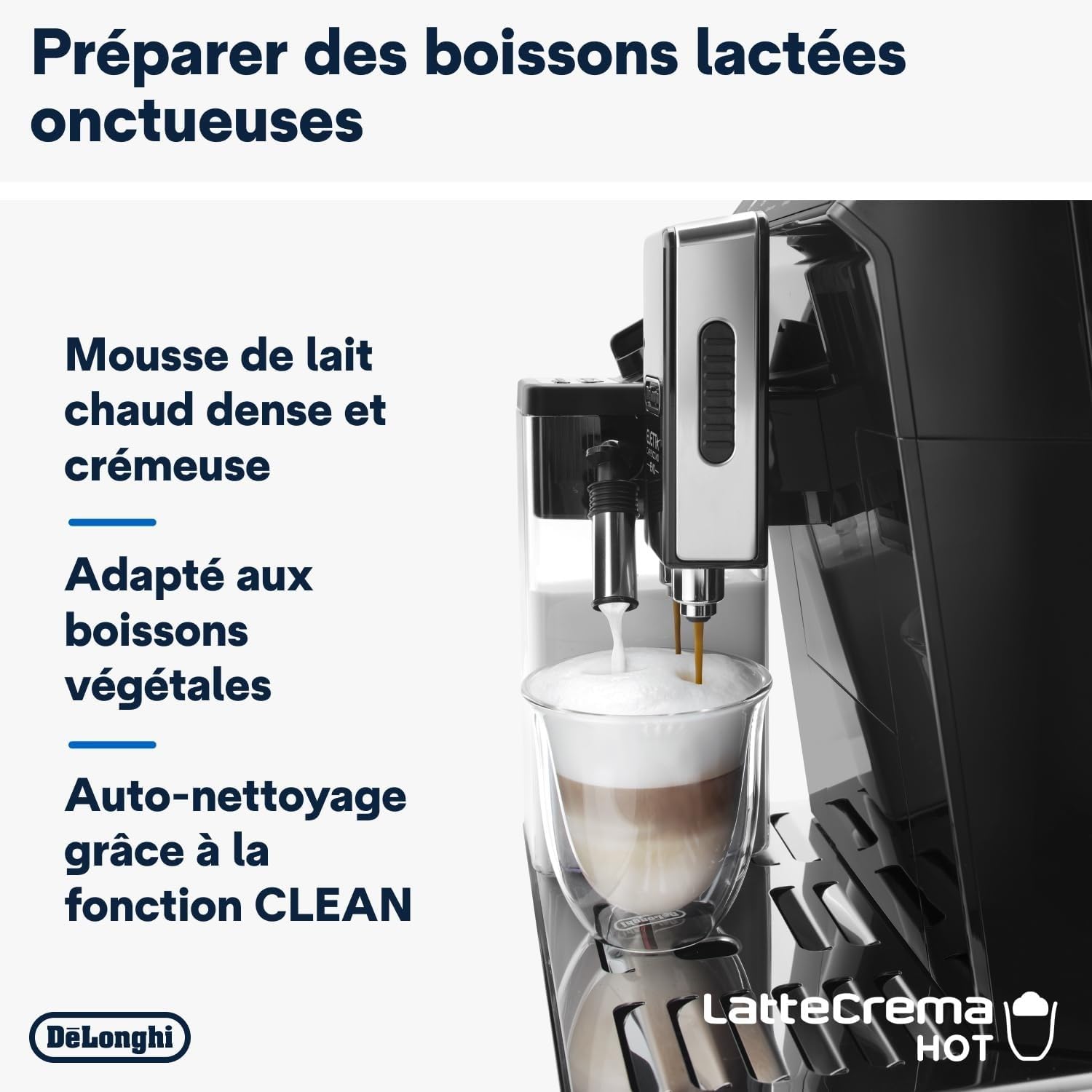 CaffeMecano - Eletta Evo Machine a Café Grain, Machine Expresso et Cappuccino, Ecran LCD Tactile, Noir