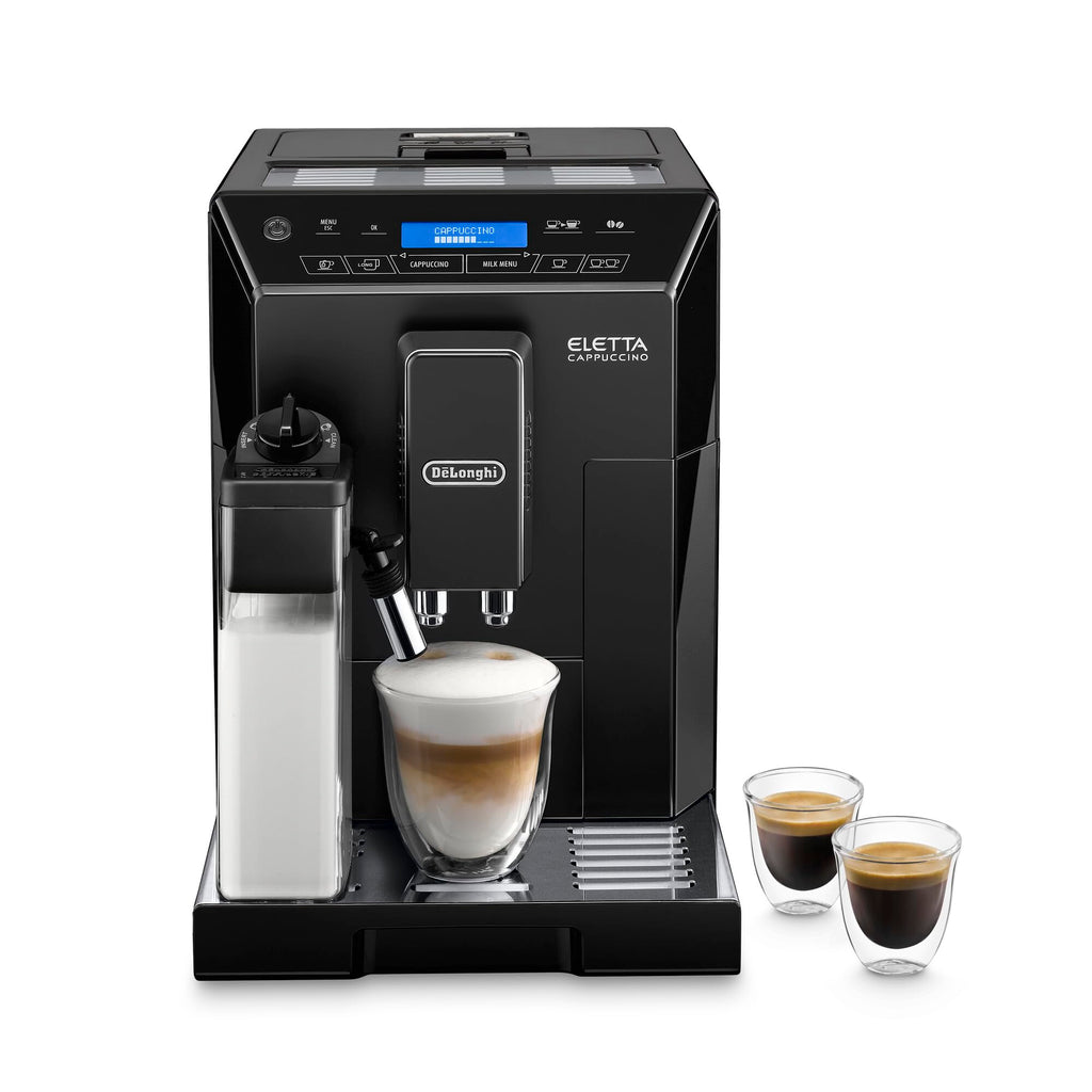 CaffeMecano - Eletta, Machine expresso avec broyeur, technologie exclusive boissons lactées, 2L,Noir